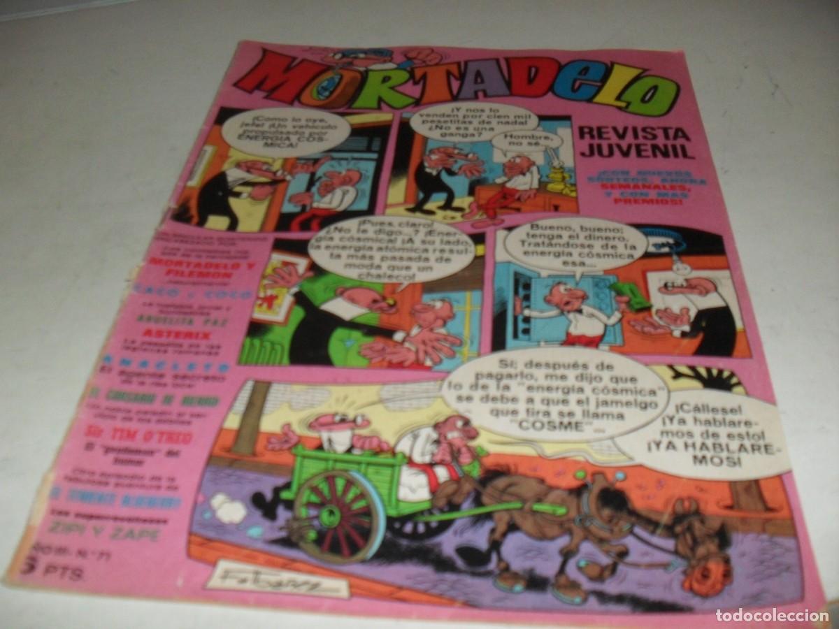 Tebeos: MORTADELO N&ordm; 71,SIN BILLETES DE MORTADELOS,DE 645,BRUGUERA,1970