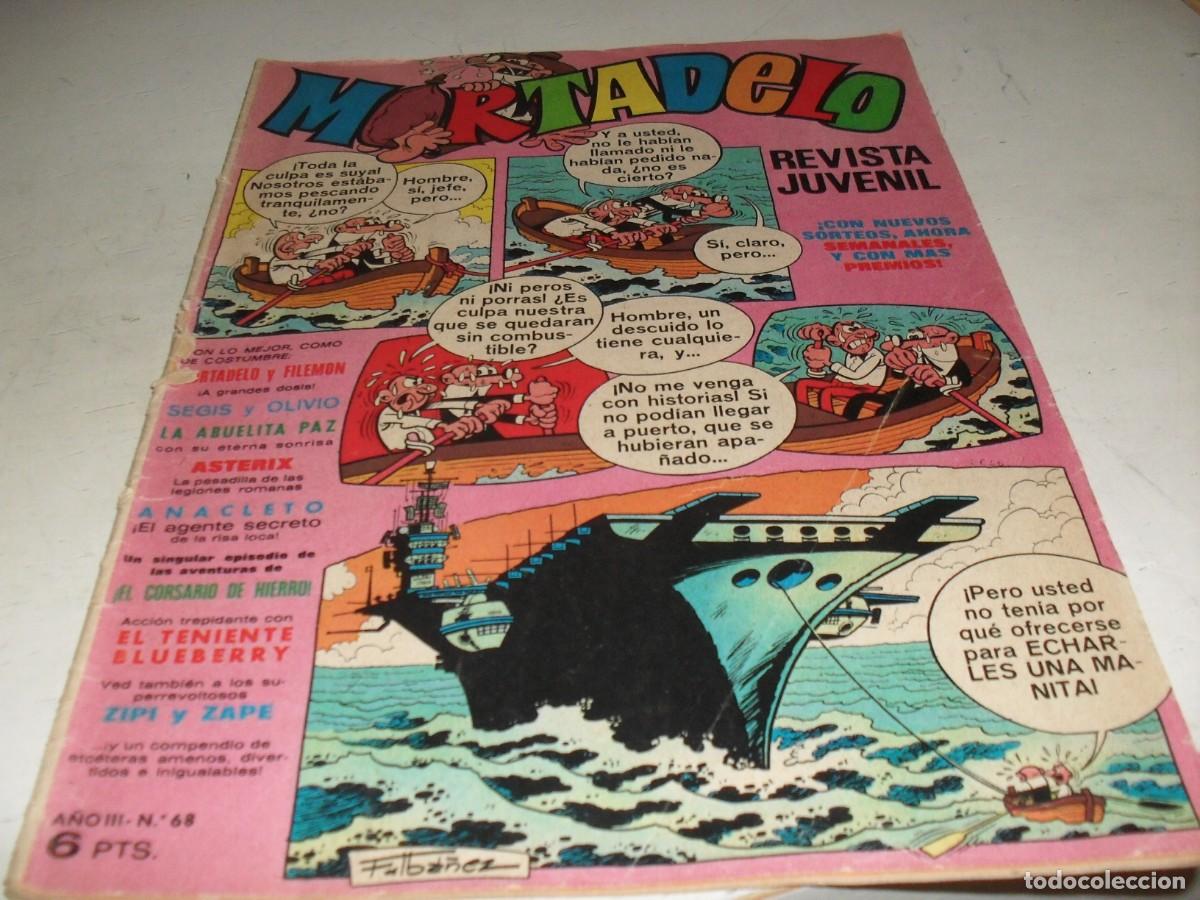 Tebeos: MORTADELO N&ordm; 68,CON BILLETES DE 100,250 Y 500 MORTADELOS,DE 645,BRUGUERA,1970