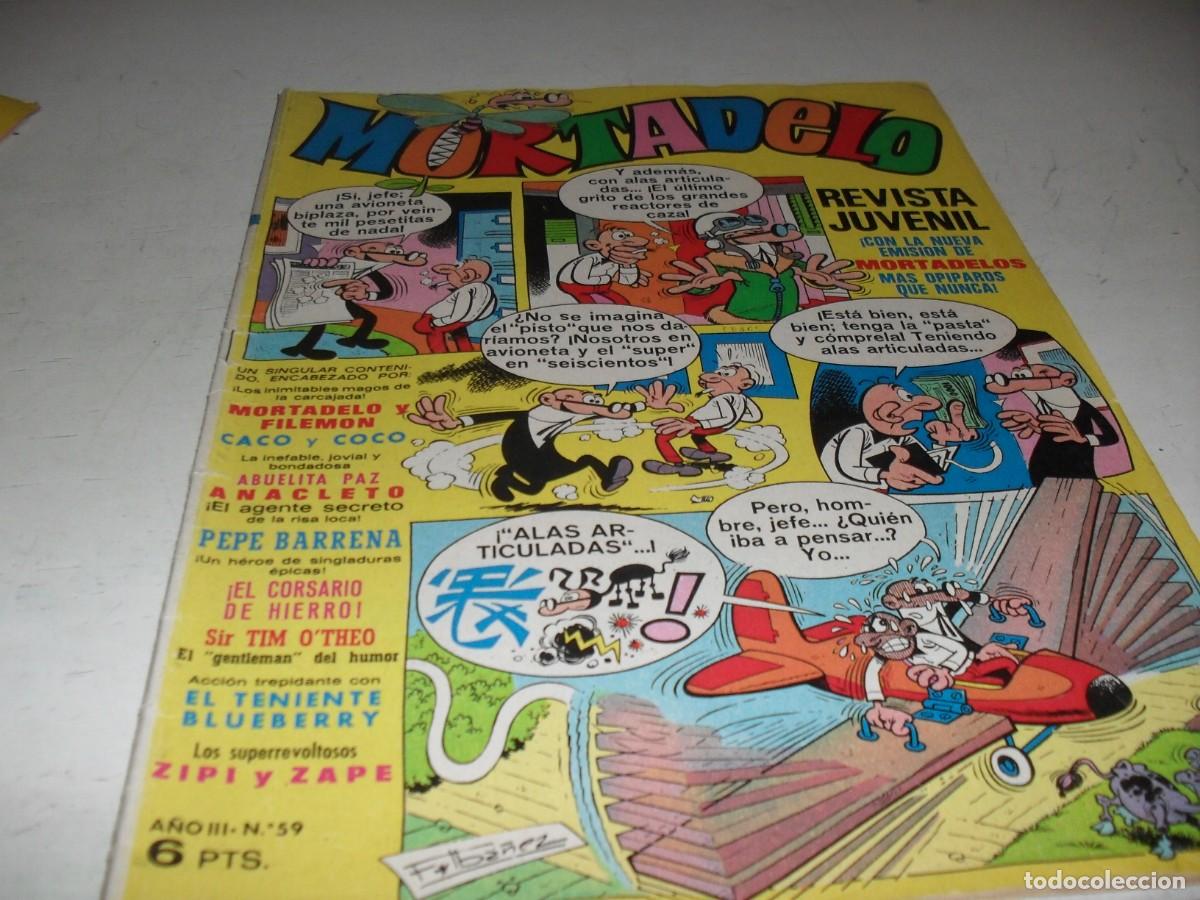 Tebeos: MORTADELO N&ordm; 59,SIN BILLETES DE MORTADELOS,DE 645,BRUGUERA,1970