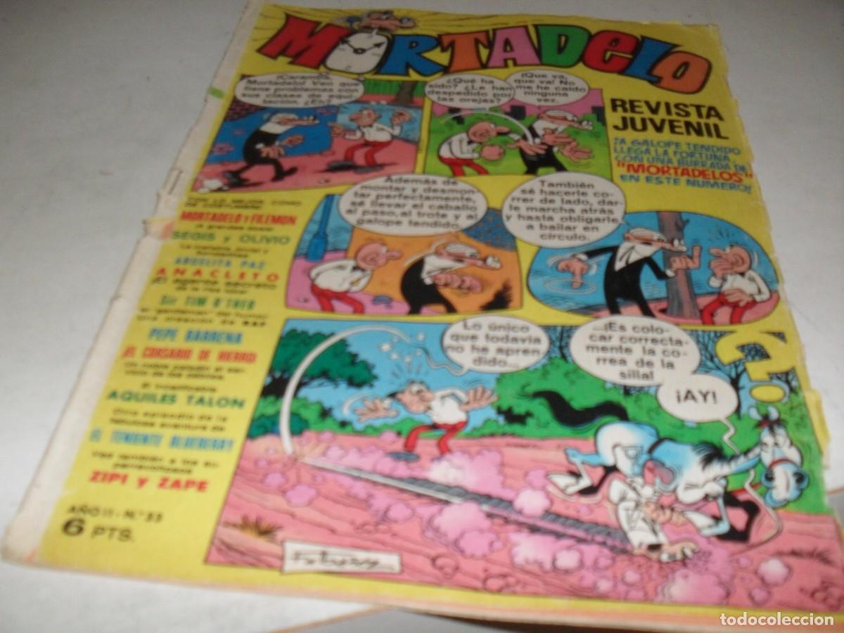 Tebeos: MORTADELO N&ordm; 33,CON LOS BILLETES DE 5,10 Y 25 MORTADELOS,DE 645,BRUGUERA,1970
