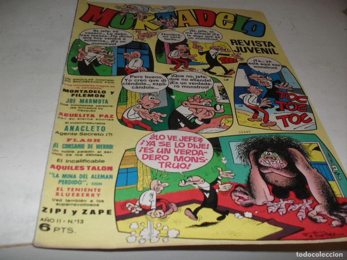 Tebeos: MORTADELO N&ordm; 13,PRIMEROS N&ordm;,CON ISLAS CON MISTERIOS,DE IPC,DE 645,BRUGUERA,1970