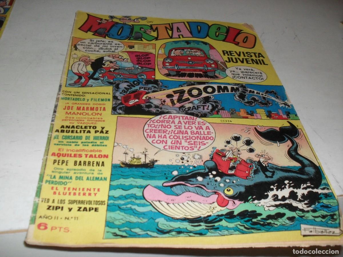 Tebeos: MORTADELO N&ordm; 11,PRIMEROS N&ordm;,CON ISLAS CON HISTORIA,DE IPC,DE 645,BRUGUERA,1970
