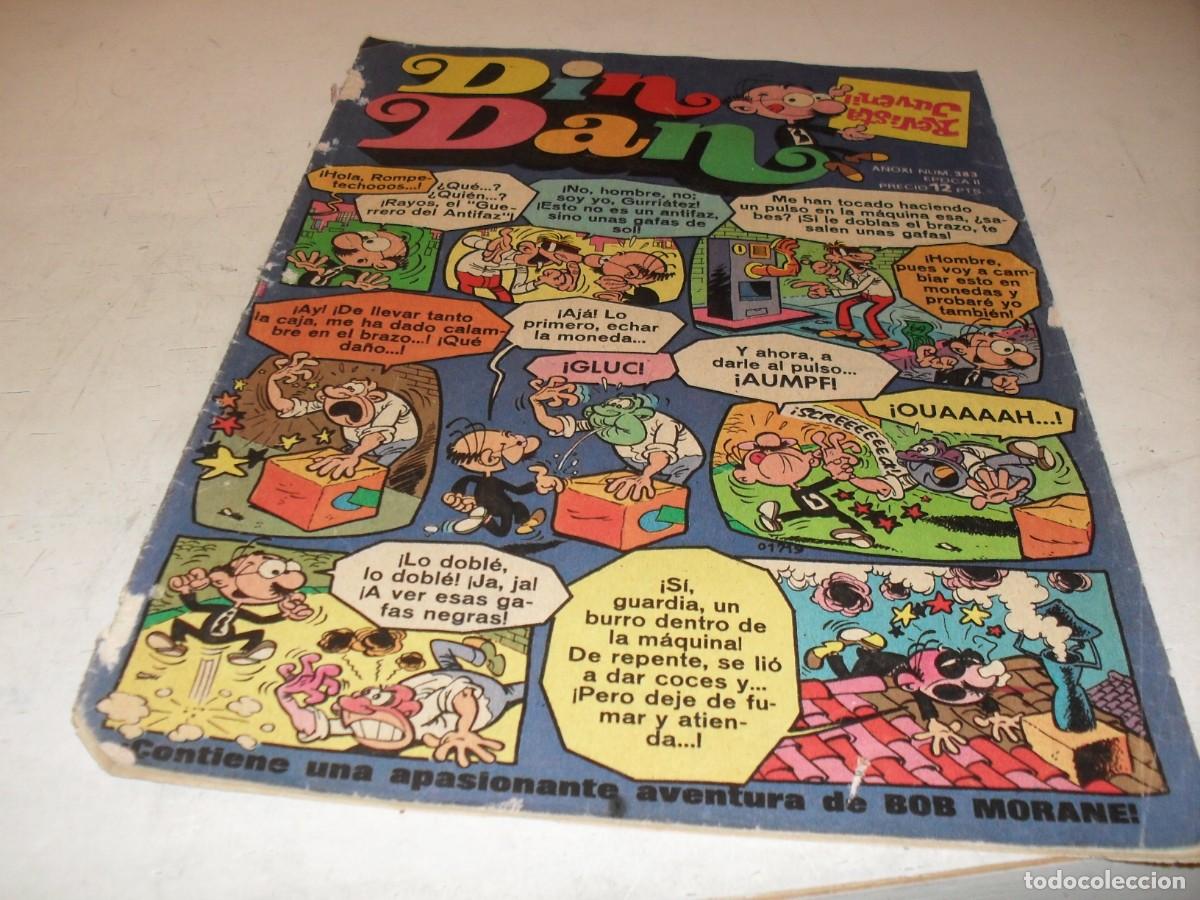 Tebeos: DIN DAN,2&ordf; EPOCA,N&ordm; 386,ULTIMOS N&ordm;,CON ROMPETECHOS,DE 385,BRUGUERA,1968