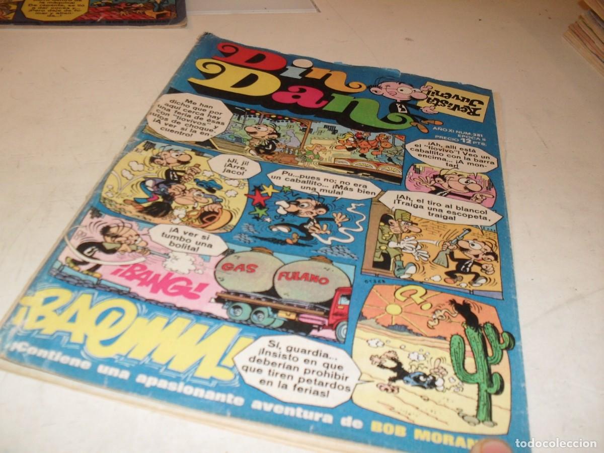 Tebeos: DIN DAN,2&ordf; EPOCA,N&ordm; 381,ULTIMOS N&ordm;,CON ROMPETECHOS,DE 385,BRUGUERA,1968