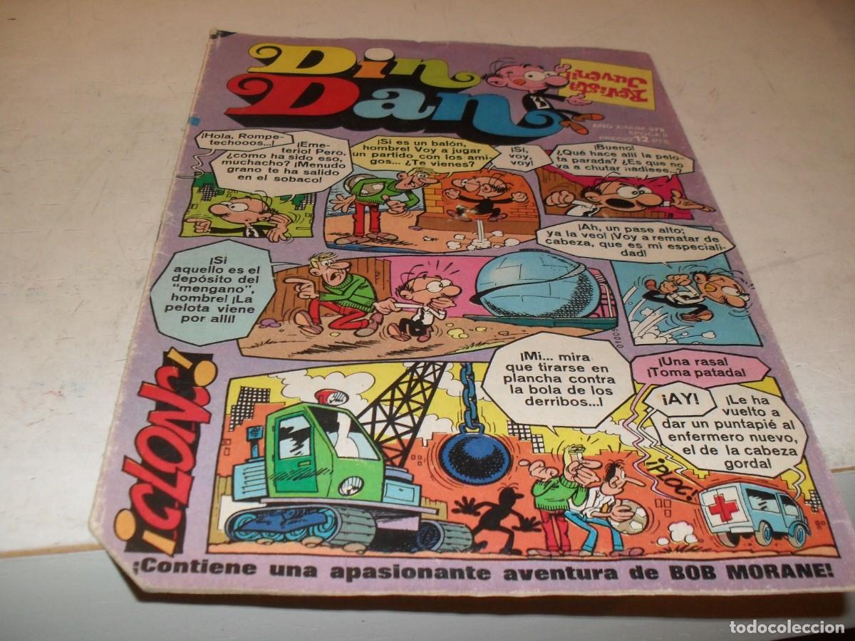Tebeos: DIN DAN,2&ordf; EPOCA,N&ordm; 378,ULTIMOS N&ordm;,CON ROMPETECHOS,DE 385,BRUGUERA,1968