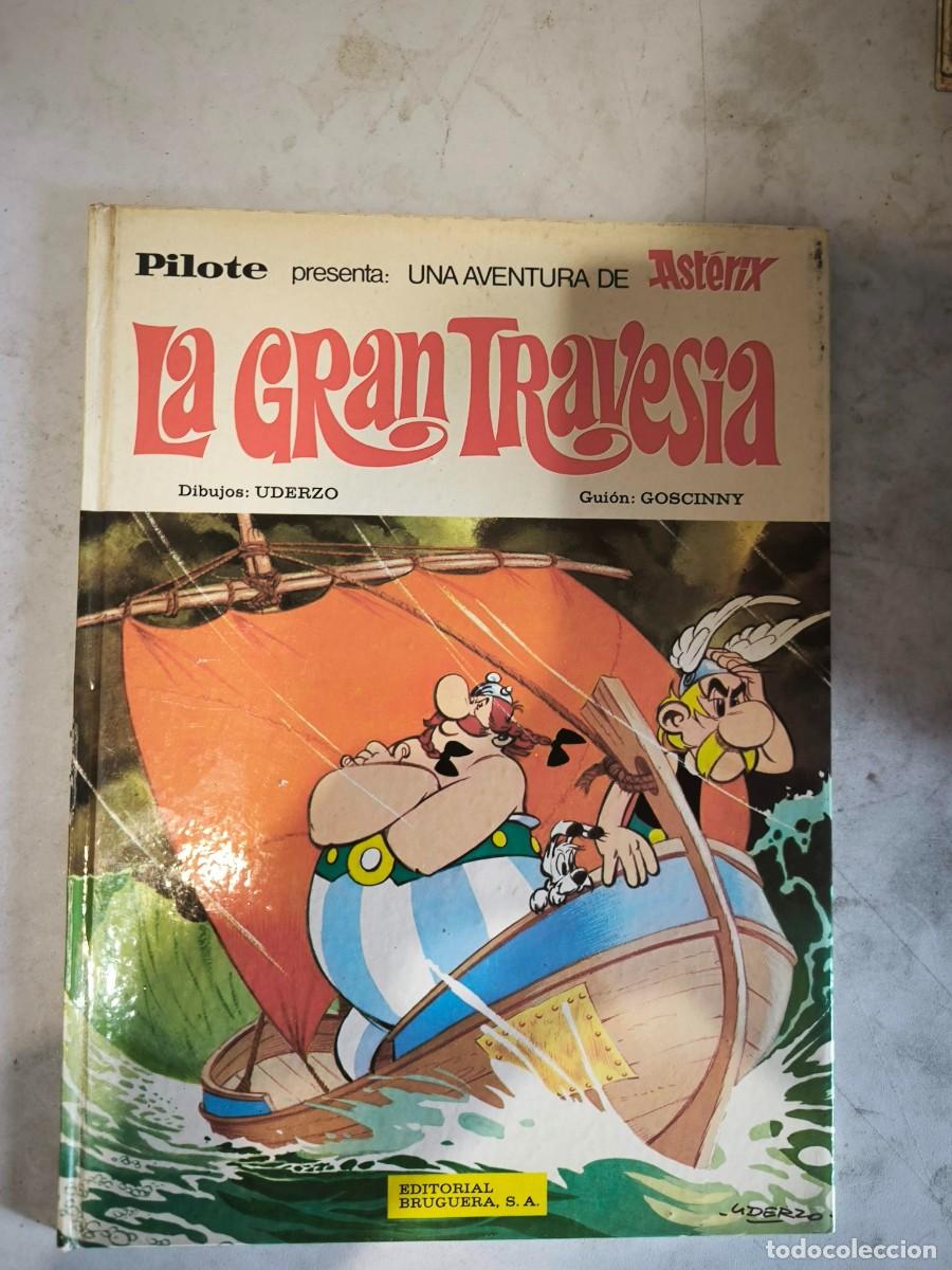 Tebeos: ASTERIX PILOTE ASTERIX Y LA GRAN TRAVESIA SIN NUMERO EN LOMO. BRUGUERA 1&ordm; EDICION EN ESPA&Ntilde;A
