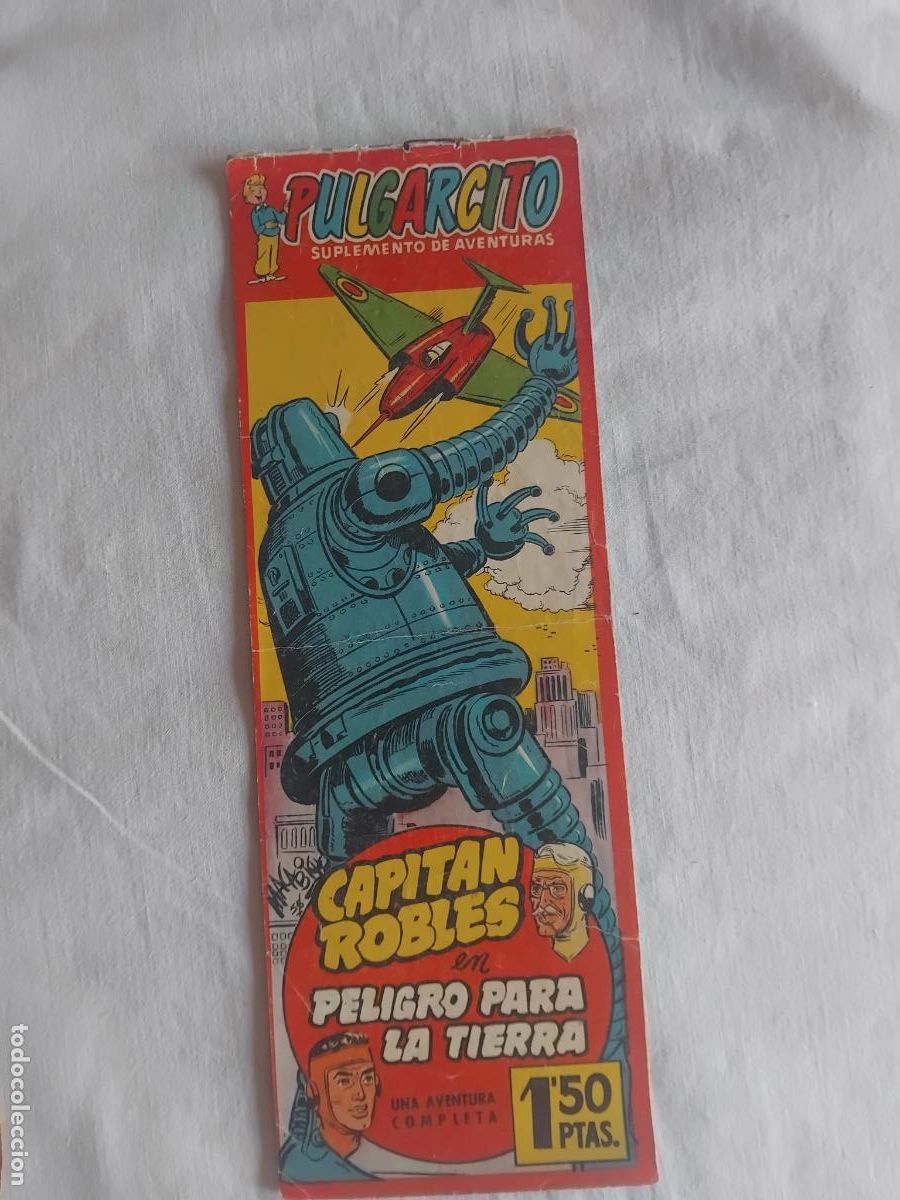 Tebeos: CAPITAN ROBLES EN PELIGRO PARA LA TIERRA. SUPLEMENTO PULGARCITO N&ordm; 1271 SERIE AVENTURAS N&ordm; 39