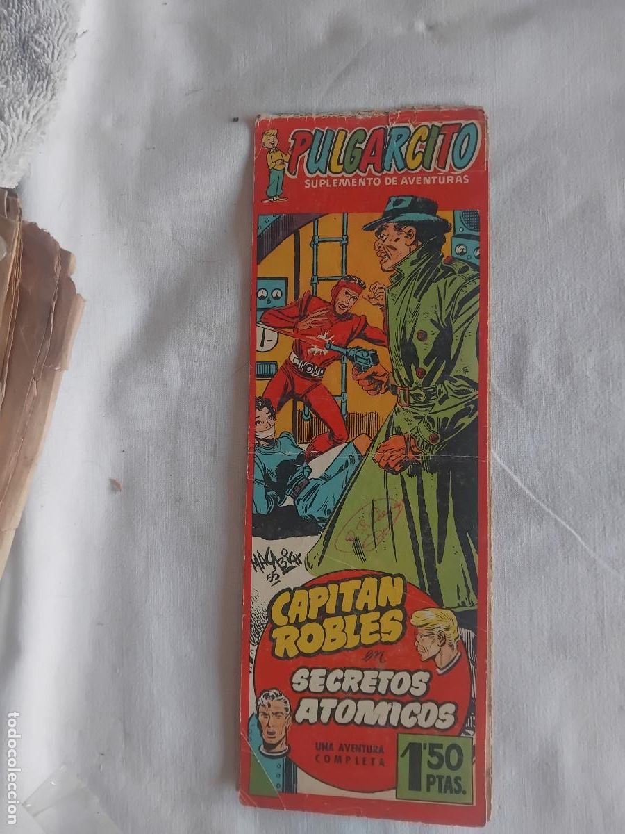 Tebeos: CAPITAN ROBLES EN SECRETOS ATOMICOS. SUPLEMENTO PULGARCITO N&ordm; 1283 SERIE AVENTURAS N&ordm; 51