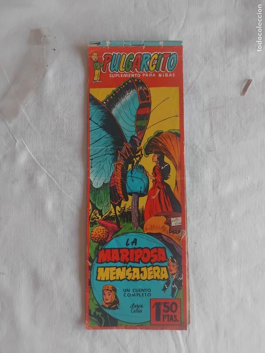 Tebeos: LA MARIPOSA MENSAJERA. SUPLEMENTO PULGARCITO N&ordm; 1254 SERIE CELIA N&ordm; 19