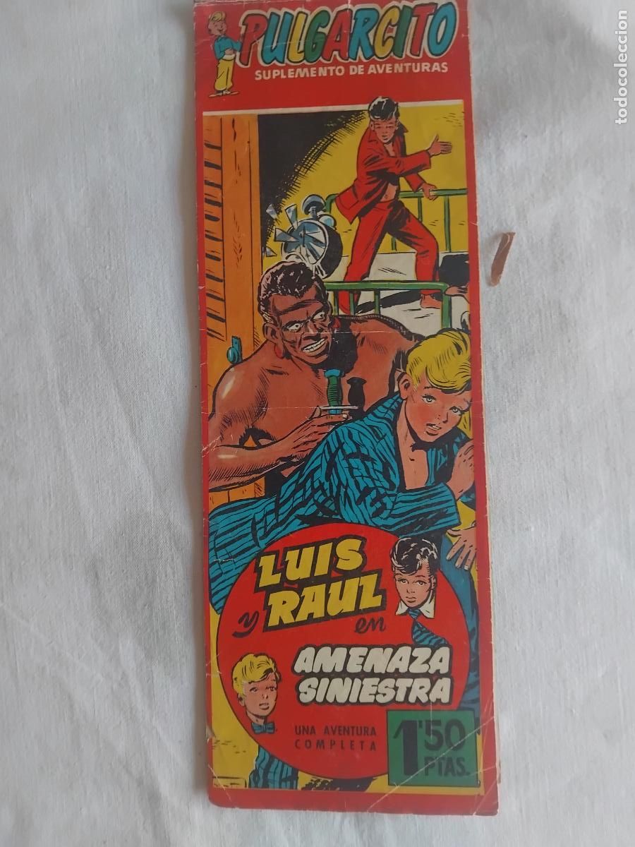 Tebeos: LUIS Y RAUL EN AMENAZA SINIESTRA. SUPLEMENTO PULGARCITO N&ordm; 1249 SERIE AVENTURAS N&ordm; 10