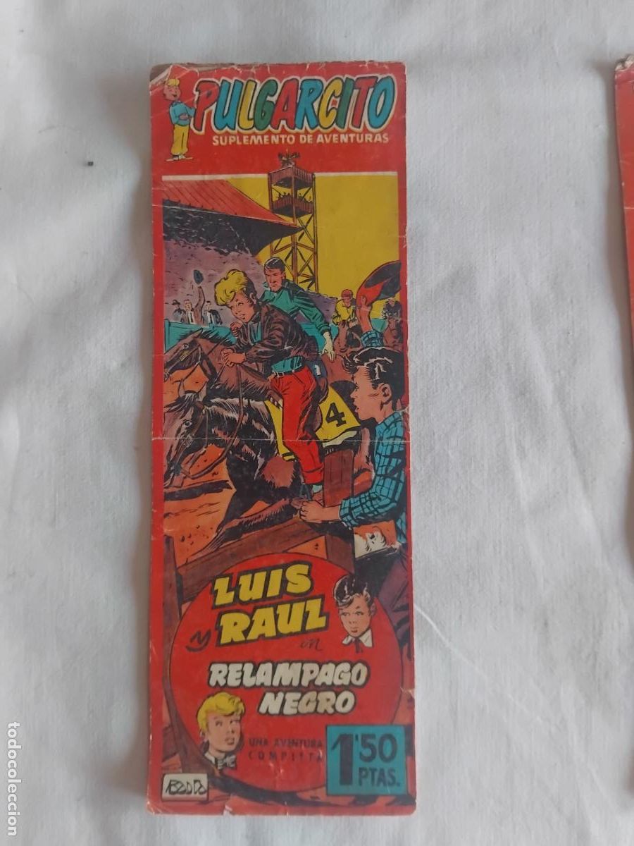 Tebeos: LUIS Y RAUL EN RELAMPAGO NEGRO. SUPLEMENTO PULGARCITO N&ordm; 1251 SERIE AVENTURAS N&ordm; 14