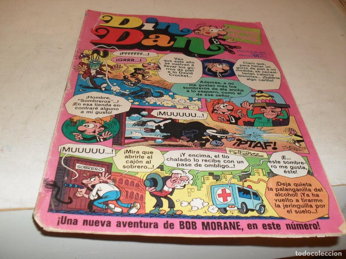 Tebeos: DIN DAN,2&ordf; EPOCA,N&ordm; 360,CON MARI PILI Y LEOPOLDINO,DE I&Ntilde;IGO,DE 385,BRUGUERA,1968