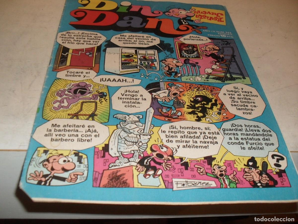 Tebeos: DIN DAN,2&ordf; EPOCA,N&ordm; 354,EN CONTRAPORTADA PUBLICIDAD JUGUETES CONGOST,DE 385,BRUGUERA,1968