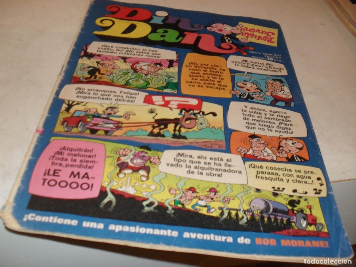 Tebeos: DIN DAN,2&ordf; EPOCA,N&ordm; 332,CON DAN COOPER:CAIDA LIBRE,DE 385,BRUGUERA,1968