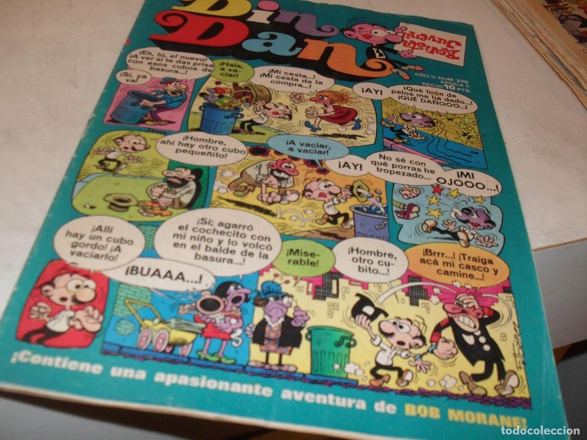 Tebeos: DIN DAN,2&ordf; EPOCA,N&ordm; 330,CON CINE LOCURAS,DE FIGUERAS,DE 385,BRUGUERA,1968