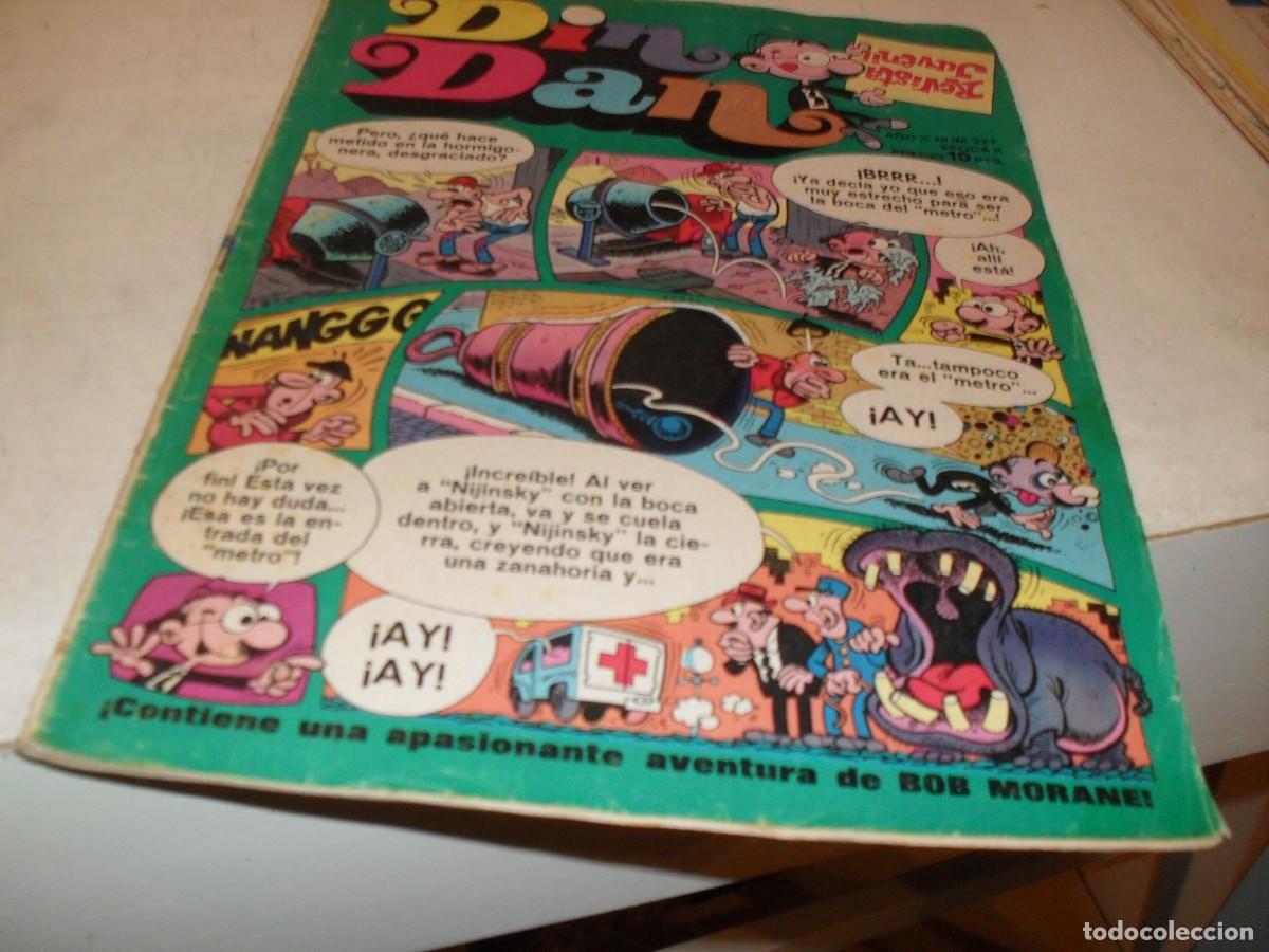 Tebeos: DIN DAN,2&ordf; EPOCA,N&ordm; 327,EN INTERIOR PUBLICIDAD DE MU&Ntilde;ECA NANCY,DE 385,BRUGUERA,1968