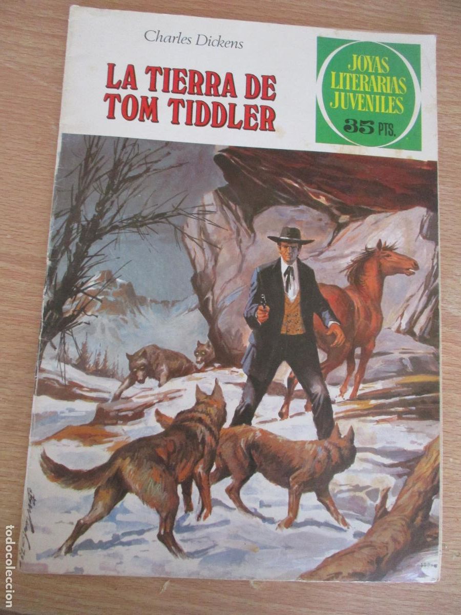 Tebeos: JOYAS LITER&Aacute;RIAS JUVENILES, N&ordm;. 219-LA TIERRA DE TOM TIDDLER-EDT: BRUGUERA.-1979