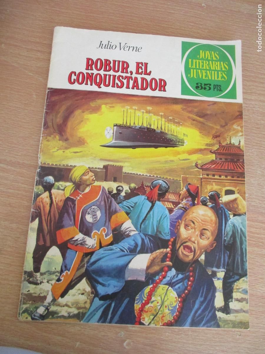 Tebeos: JOYAS LITER&Aacute;RIAS JUVENILES, N&ordm;. 113-ROBUR, EL CONQUISTADOR-EDT: BRUGUERA.-1979