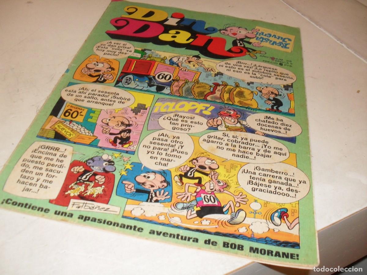 Tebeos: DIN DAN,2&ordf; EPOCA,N&ordm; 310,CON PUBLICIDAD ENCICLOPEDIA SE TODO,DE 385,BRUGUERA,1968