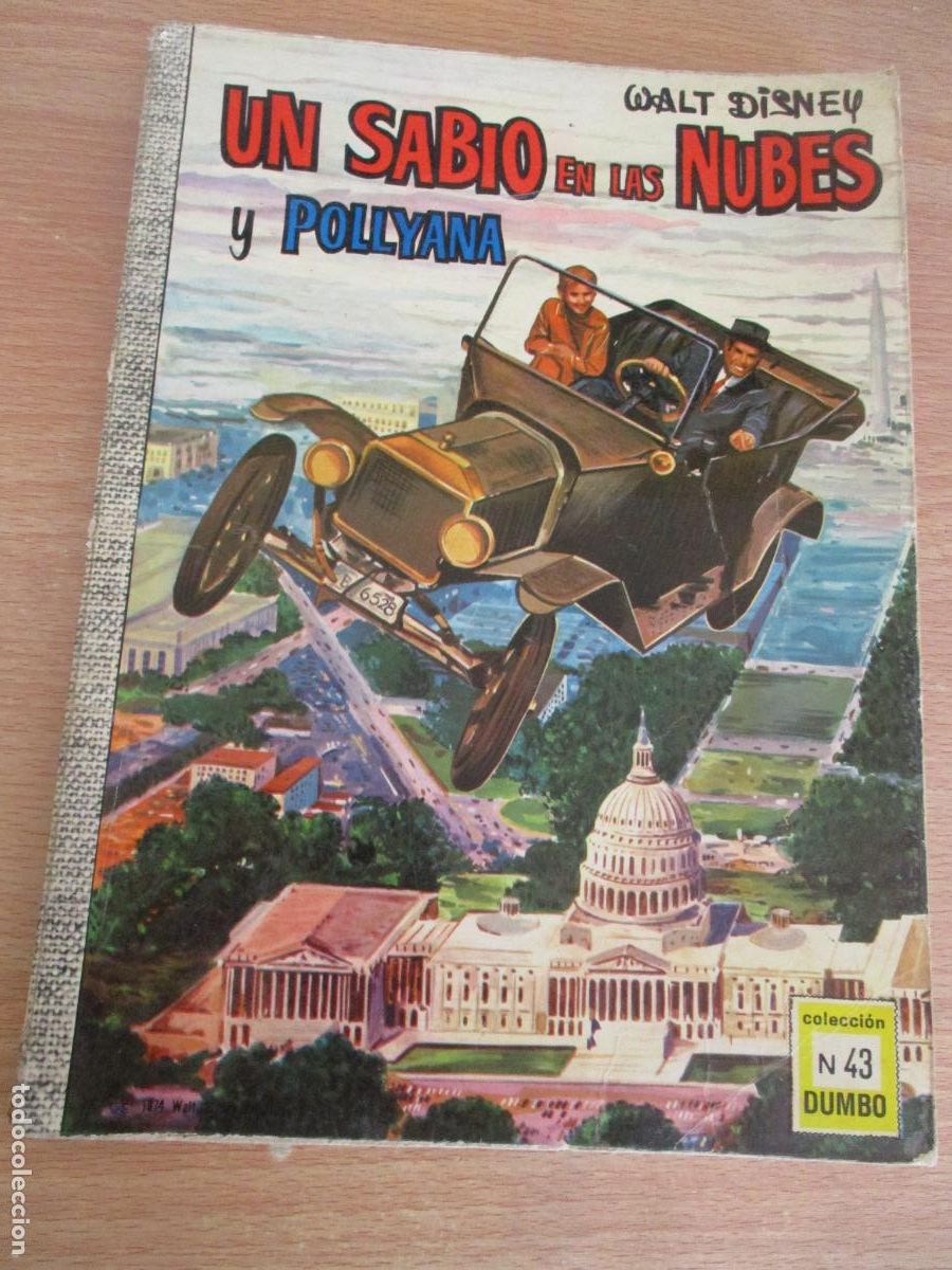 Tebeos: COLECCI&Oacute;N DUMBO, N&ordm;. 43-WALT DISNEY-UN SABIO EN LAS NUBES Y POLLYANA-ERSA.- 1974