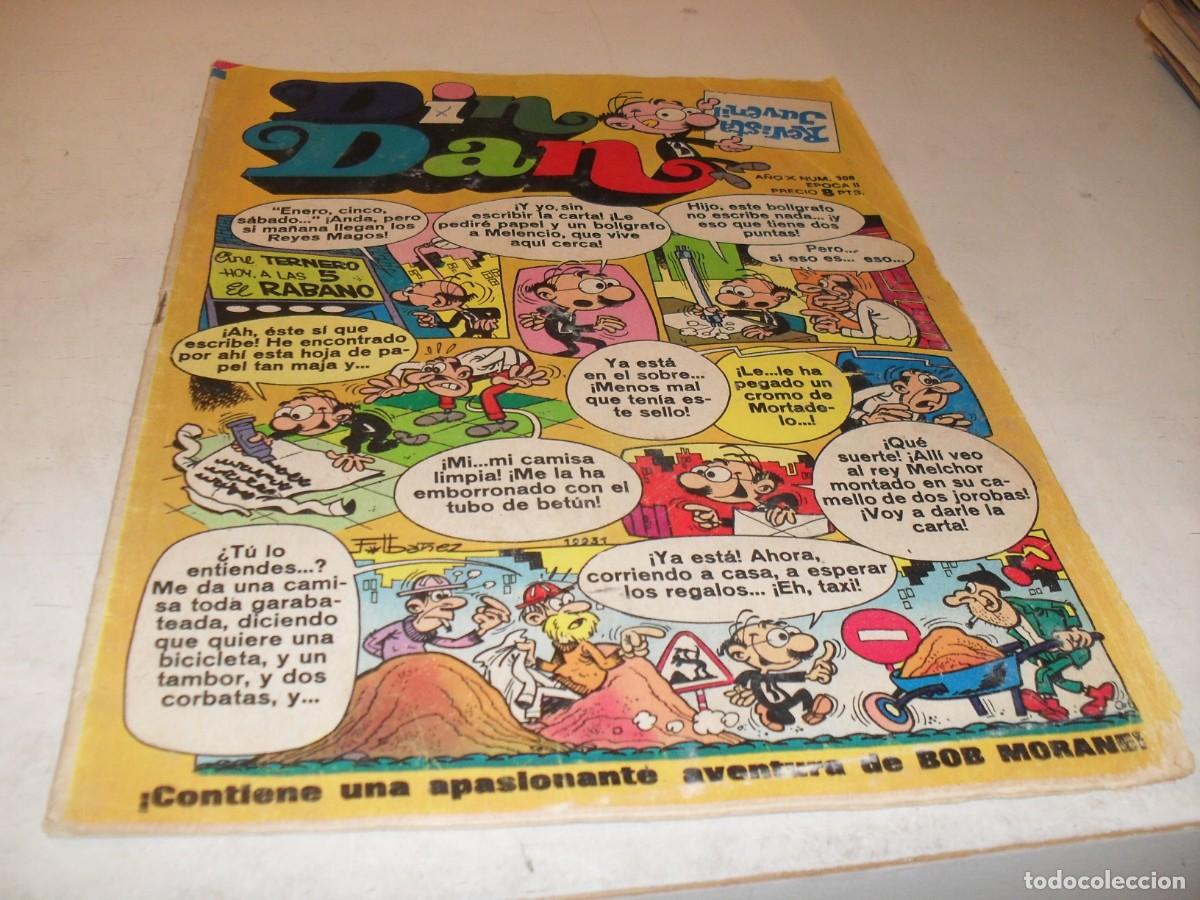 Tebeos: DIN DAN,2&ordf; EPOCA,N&ordm; 308,EN CONTRAPORTADA HUMOR POLITICAMENTE INCORRECTO,DE 385,BRUGUERA,1968