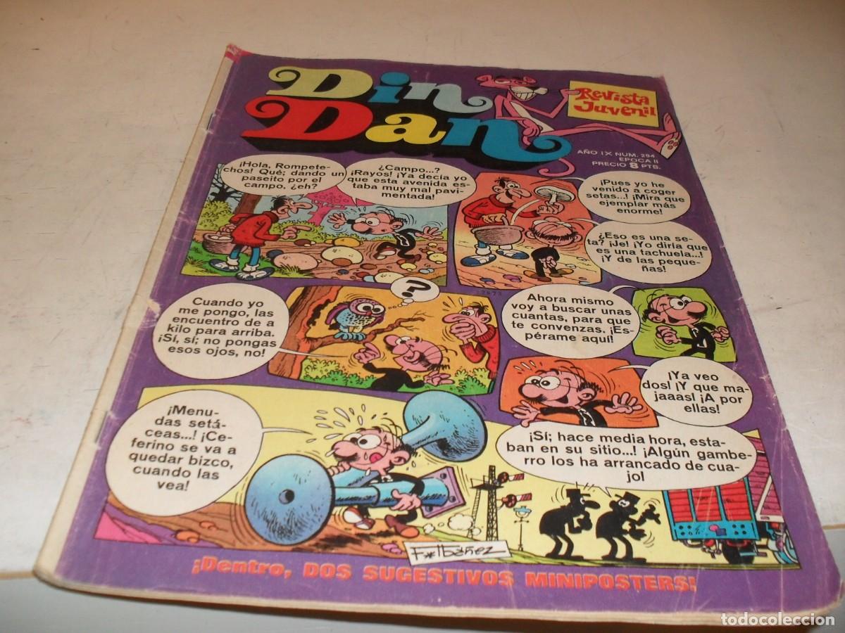 Tebeos: DIN DAN,2&ordf; EPOCA,N&ordm; 294,EN CONTRAPORTADA PUBLICIDAD DE HIPPY 2000,DE 385,BRUGUERA,1968