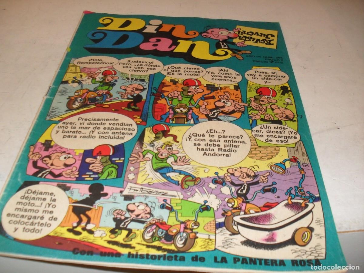 Tebeos: DIN DAN,2&ordf; EPOCA,N&ordm; 265,CON LA PANTERA ROSA,DE 385,BRUGUERA,1968
