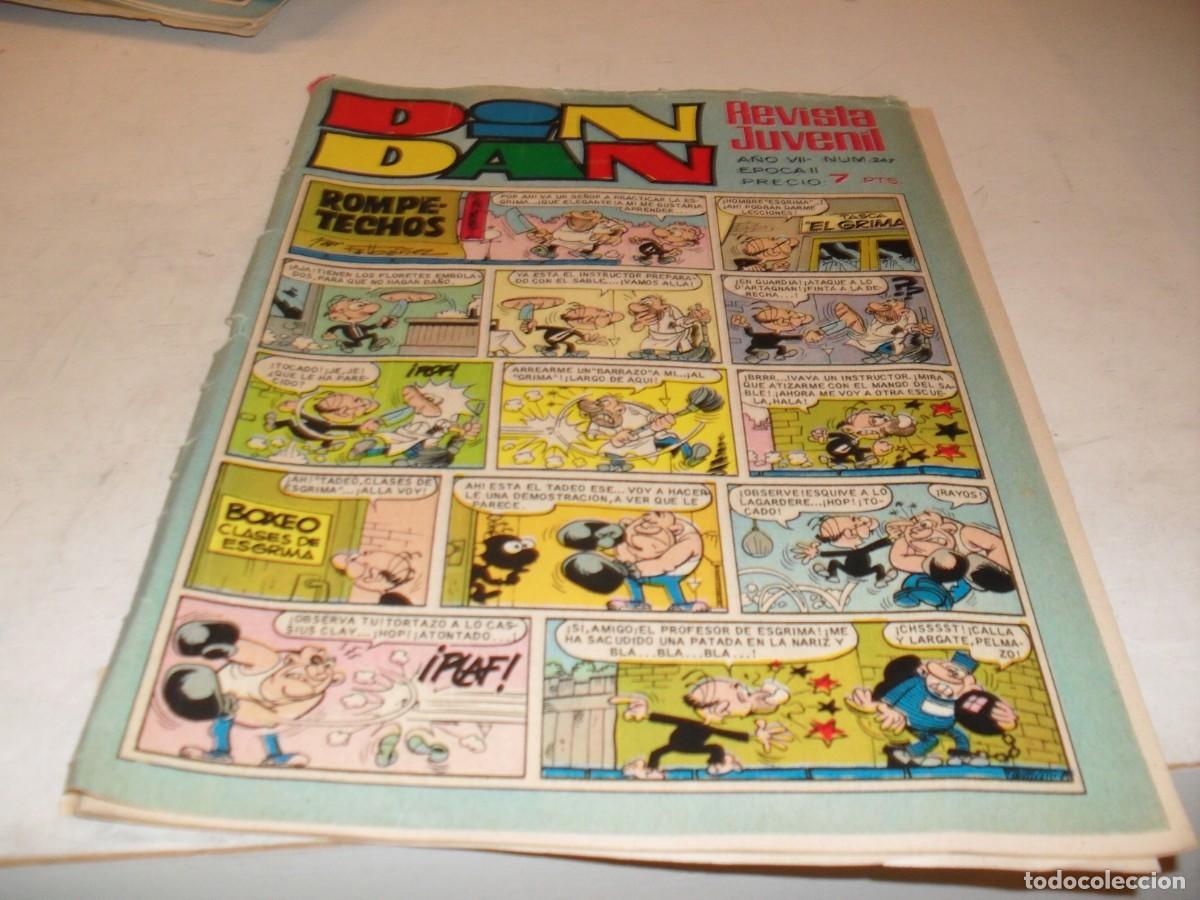 Tebeos: DIN DAN,2&ordf; EPOCA,N&ordm; 247.EN PAGINA CENTRAL AQUILES TALON,DE 385,BRUGUERA,1968