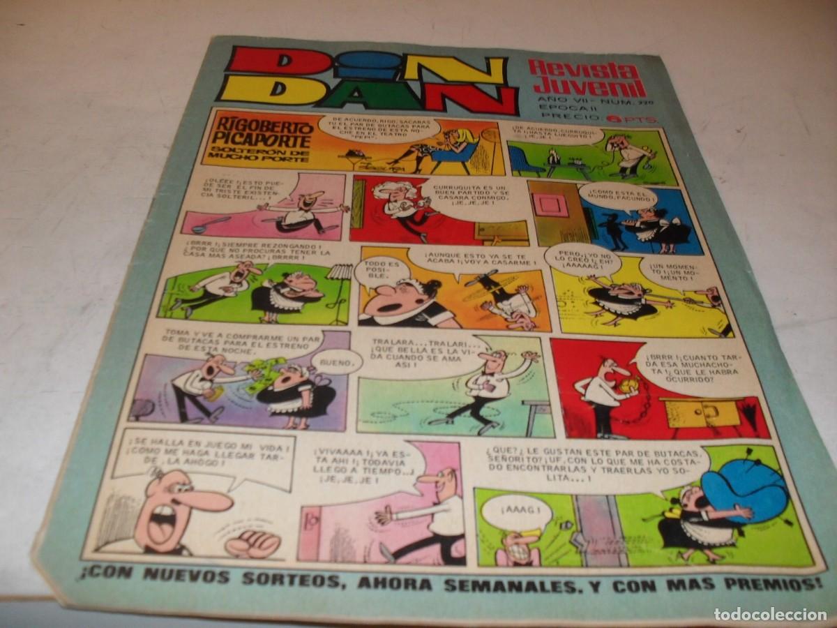 Tebeos: DIN DAN,2&ordf; EPOCA,N&ordm; 220.SIN LOS BILLETES DE MORTADELOS,DE 385,BRUGUERA,1968