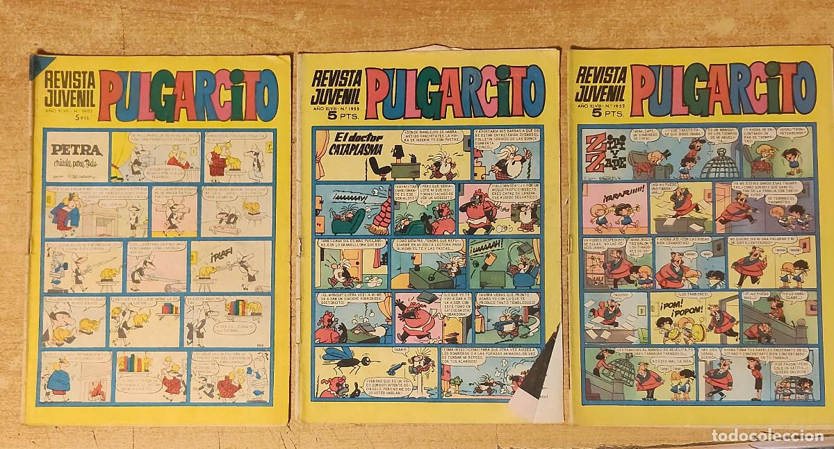 Tebeos: 3 comics PULGARCITO N&ordm; 1902 - 1952 - 1955 - ed. BRUGUERa - 1947 - ver foto
