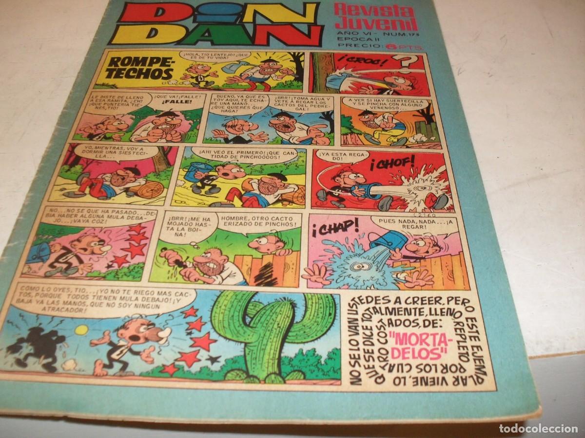 Tebeos: DIN DAN,2&ordf; EPOCA,N&ordm; 175,SIN BILLETES DE MORTADELO,DE 385,BRUGUERA,1968