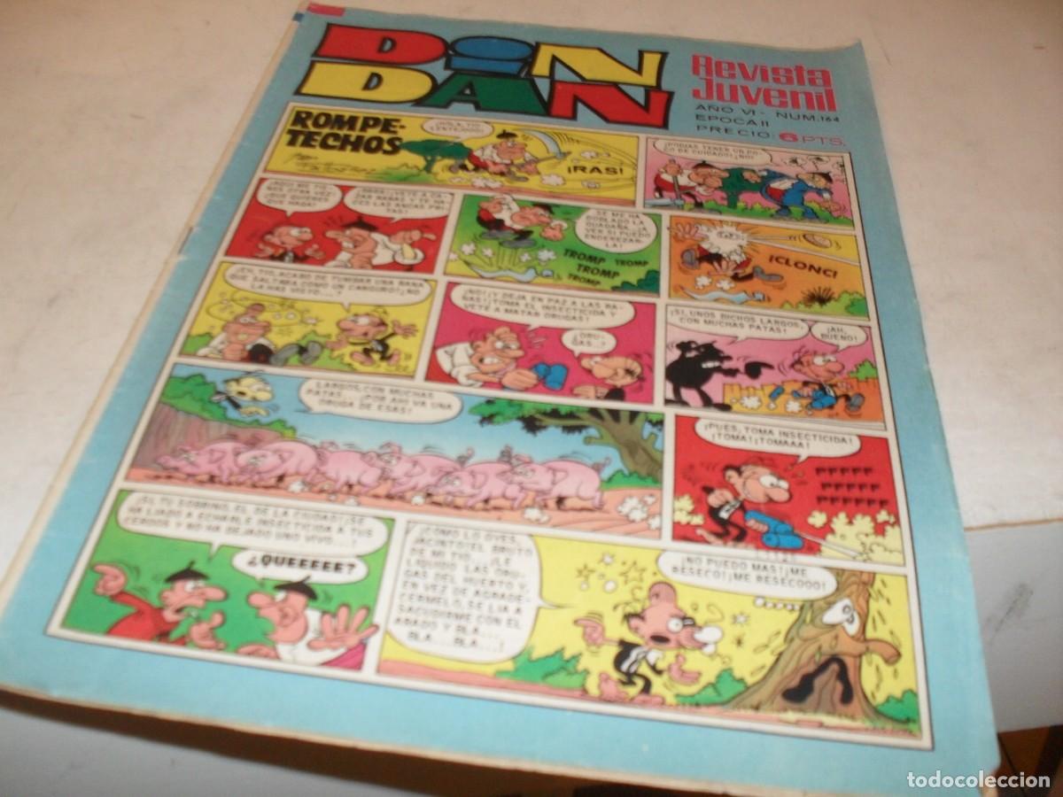 Tebeos: DIN DAN,2&ordf; EPOCA,N&ordm; 164,CON EL GENIAL AQUILES TALON,DE 385,BRUGUERA,1968