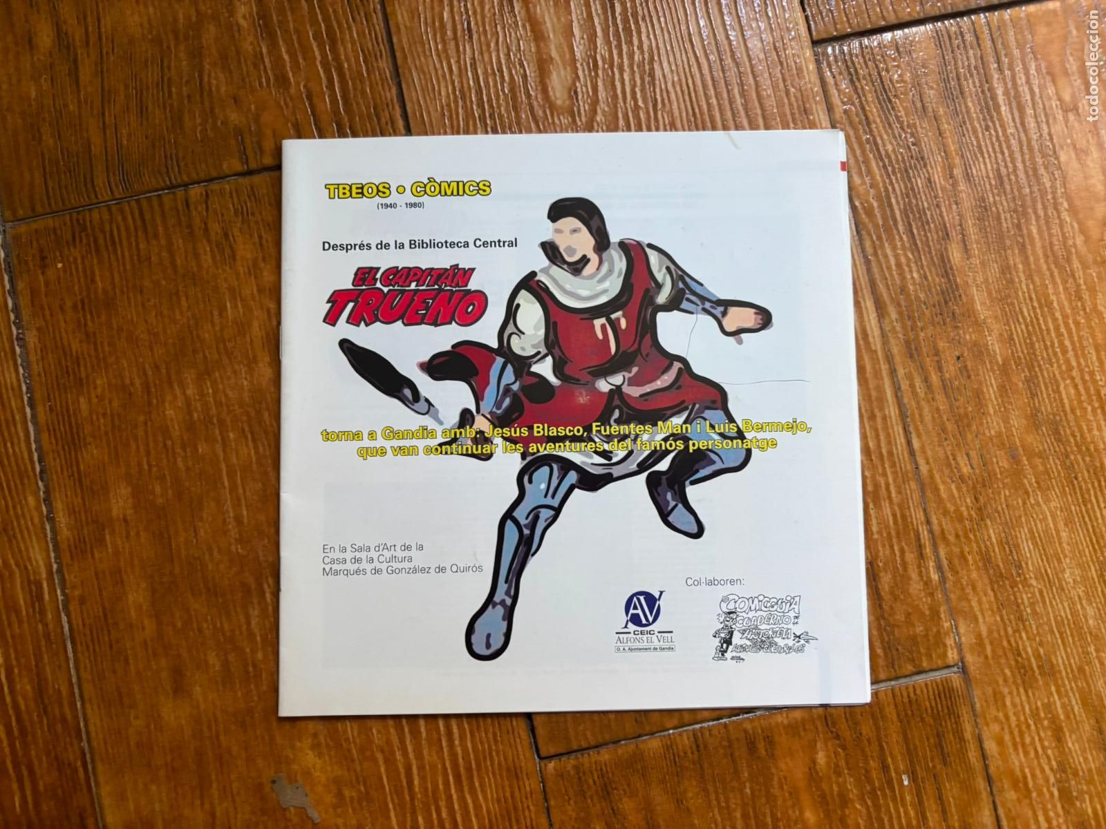 Tebeos: EL CAPITAN TRUENO TEBEOS-COMICS 1940-1980 CATALOGO CASA CULTURA DE GANDIA 1980