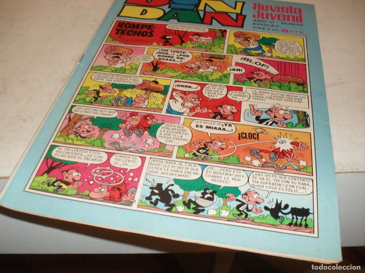 Tebeos: DIN DAN,2&ordf; EPOCA,N&ordm; 154,CON MARI PILI Y LEOPOLDINO,DE I&Ntilde;IGO,DE 385,BRUGUERA,1968