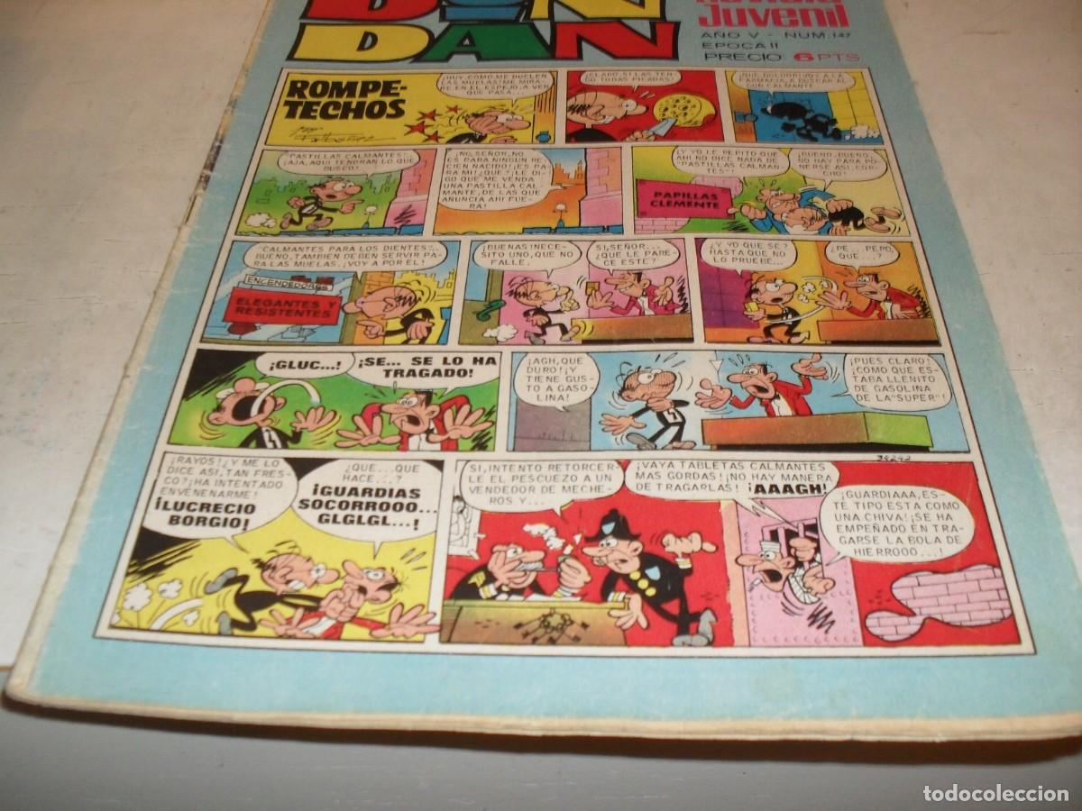 Tebeos: DIN DAN,2&ordf; EPOCA,N&ordm; 147,EN CONTRAPORTADA PUBLICIDAD DE LEYLA,DE FAMOSA,DE 385,BRUGUERA,1968