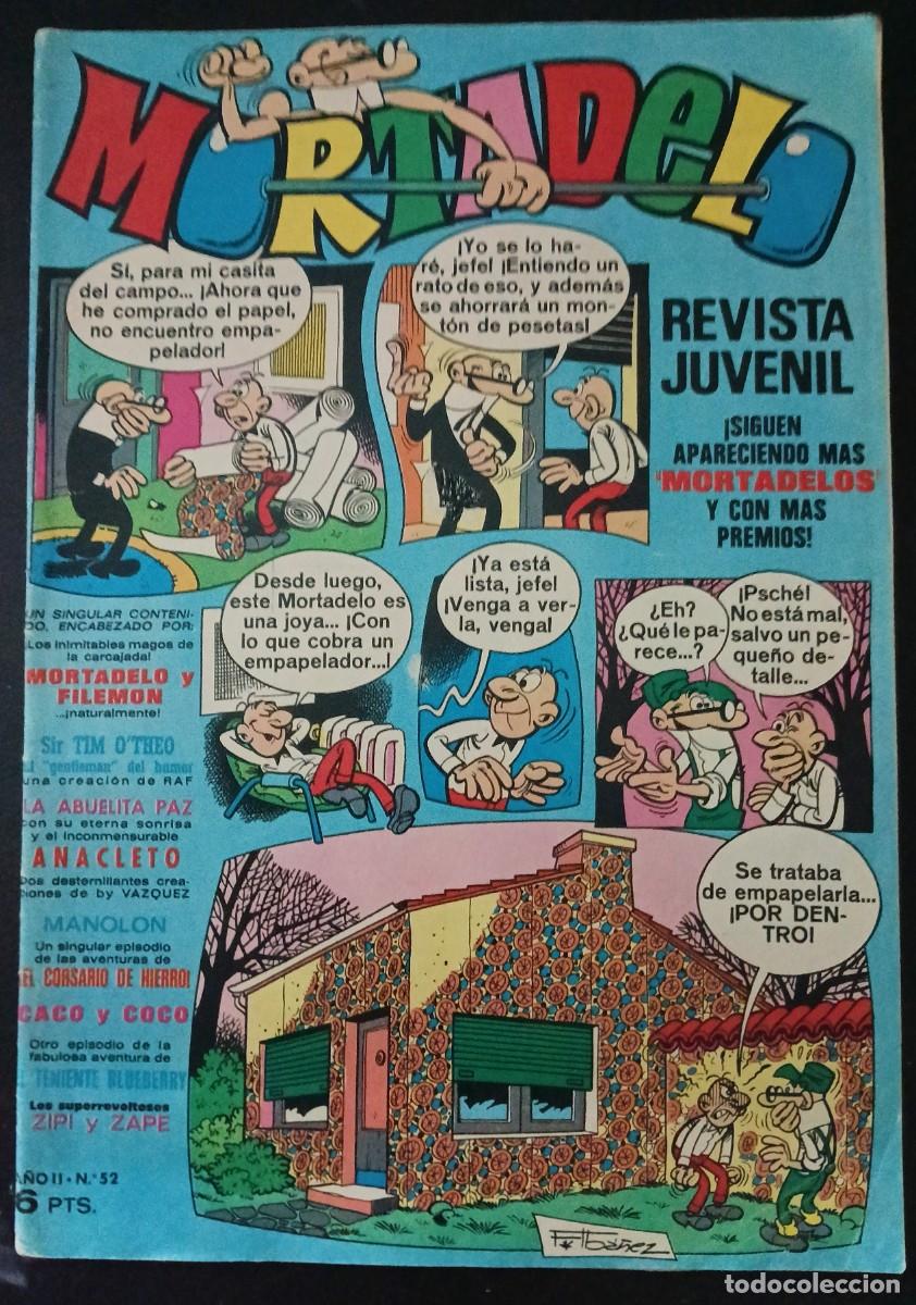 Tebeos: MORTADELO SEMANAL-BRUGUERA- N&ordm; 52 -22-NOVIEMBRE-1971-BLUEBERRY-AST&Eacute;RIX-CON MORTADELOS-LEA-VEA-1781