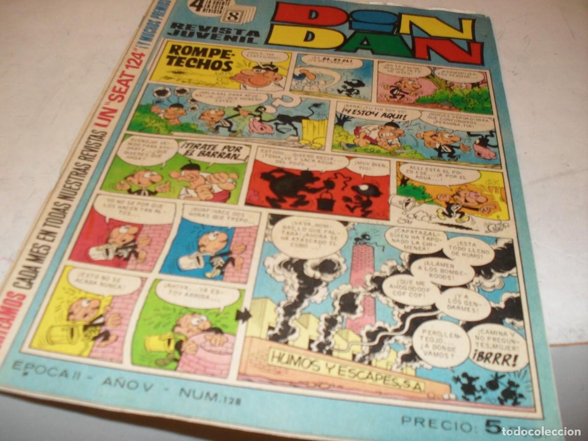Tebeos: DIN DAN,2&ordf; EPOCA,N&ordm; 128,CON EL GENIAL AQUILES TALON,DE 385,BRUGUERA,1968
