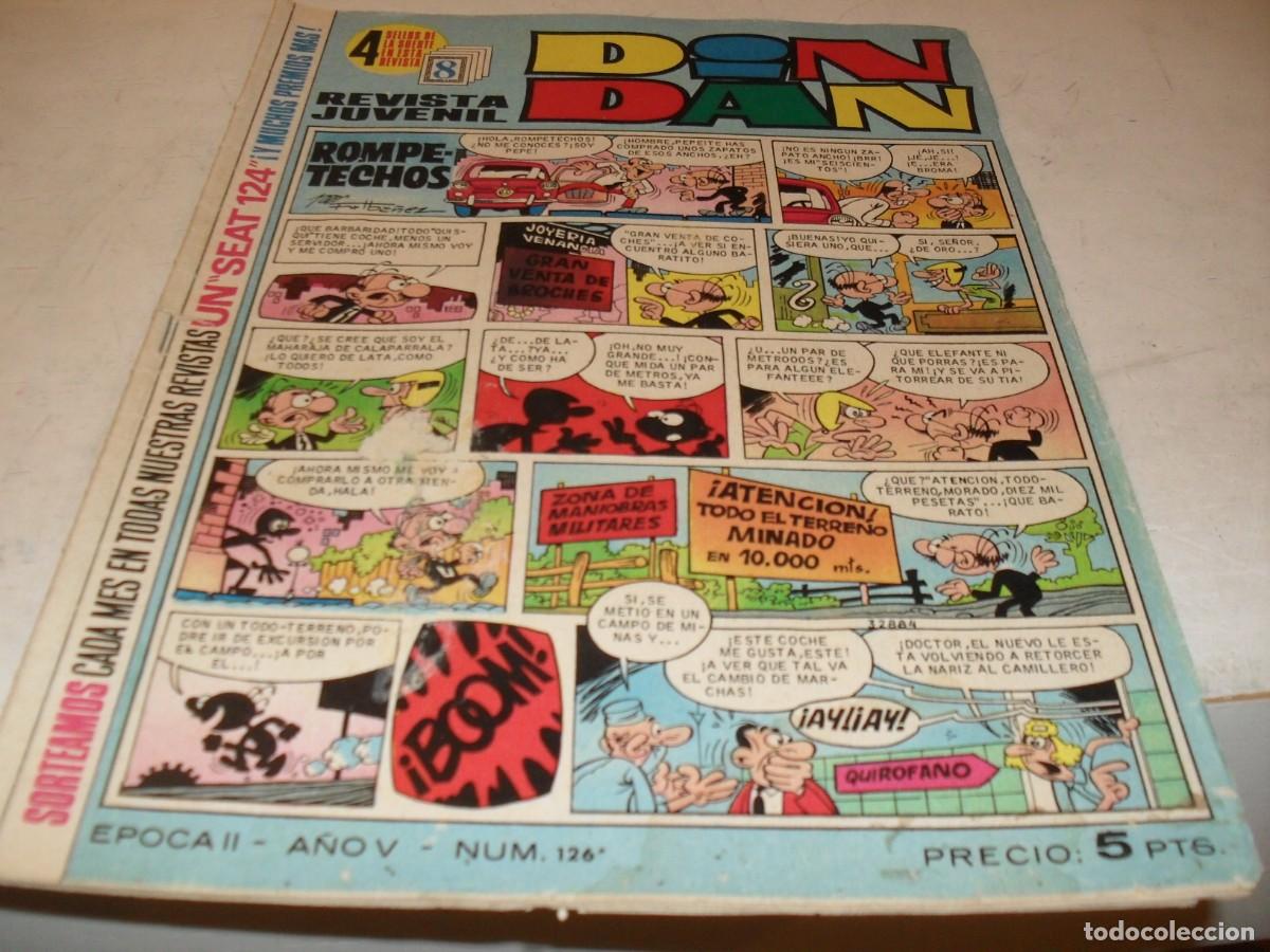 Tebeos: DIN DAN,2&ordf; EPOCA,N&ordm; 126,CON SANDOKAN,DE EMILIO SALGARI,DE 385,BRUGUERA,1968
