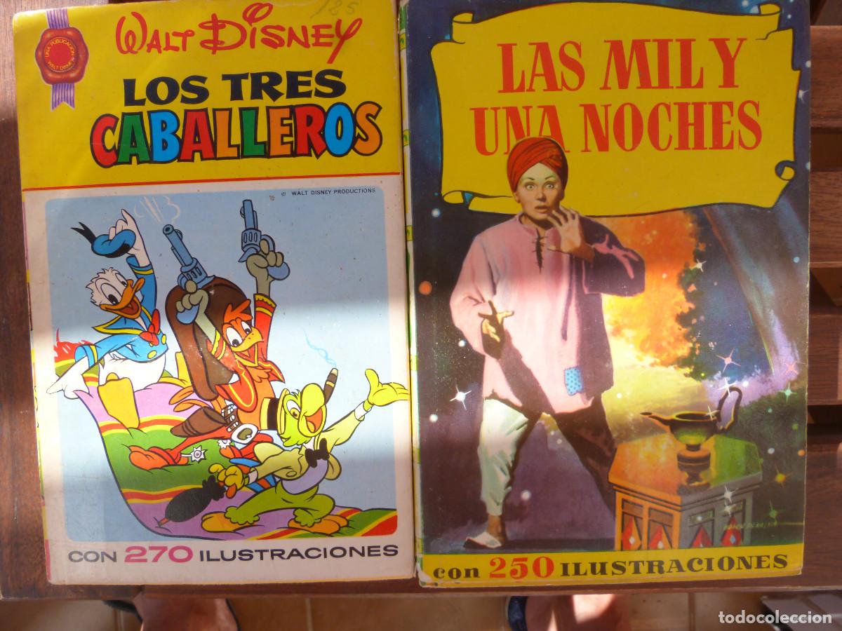 Tebeos: LAS MIL Y UNA NOCHES,4&ordf; 1962, Y LOS TRES CABALLEROS,1&ordf; 1975,BRUGUERA,HISTORIAS, CINELANDIA