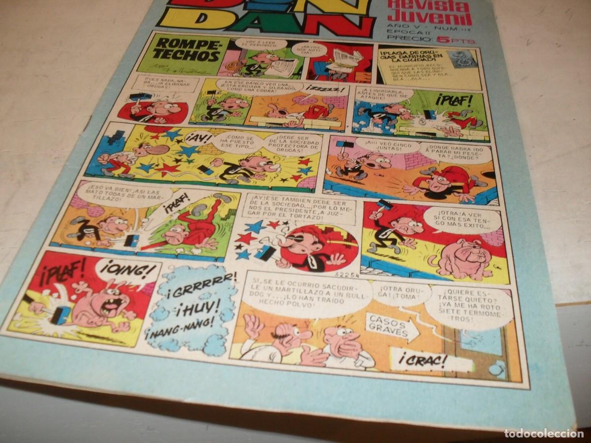 Tebeos: DIN DAN,2&ordf; EPOCA,N&ordm; 118,EN INTERIOR PUBLICIDAD DE GRAN PULGARCITO,DE 385,BRUGUERA,1968