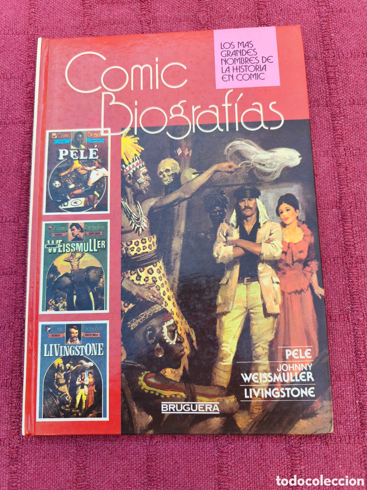 Tebeos: COMIC BIOGRAF&Iacute;AS PELE - JOHNNY WEISSMULLER - LIVINGSTONE - BRUGUERA