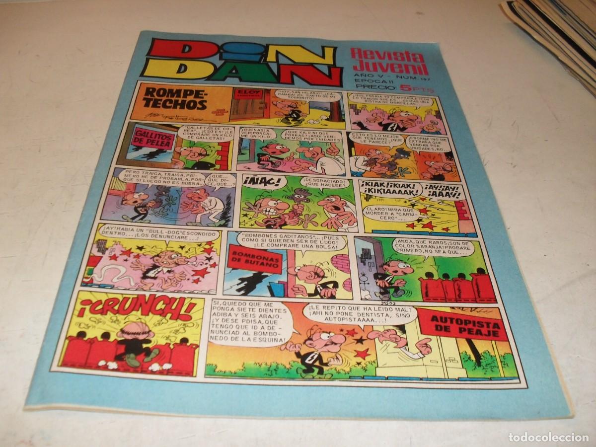 Tebeos: DIN DAN,2&ordf; EPOCA,N&ordm; 107,CON ENTRE CHACALES,DE FUENTES MAN,DE 385,BRUGUERA,1968