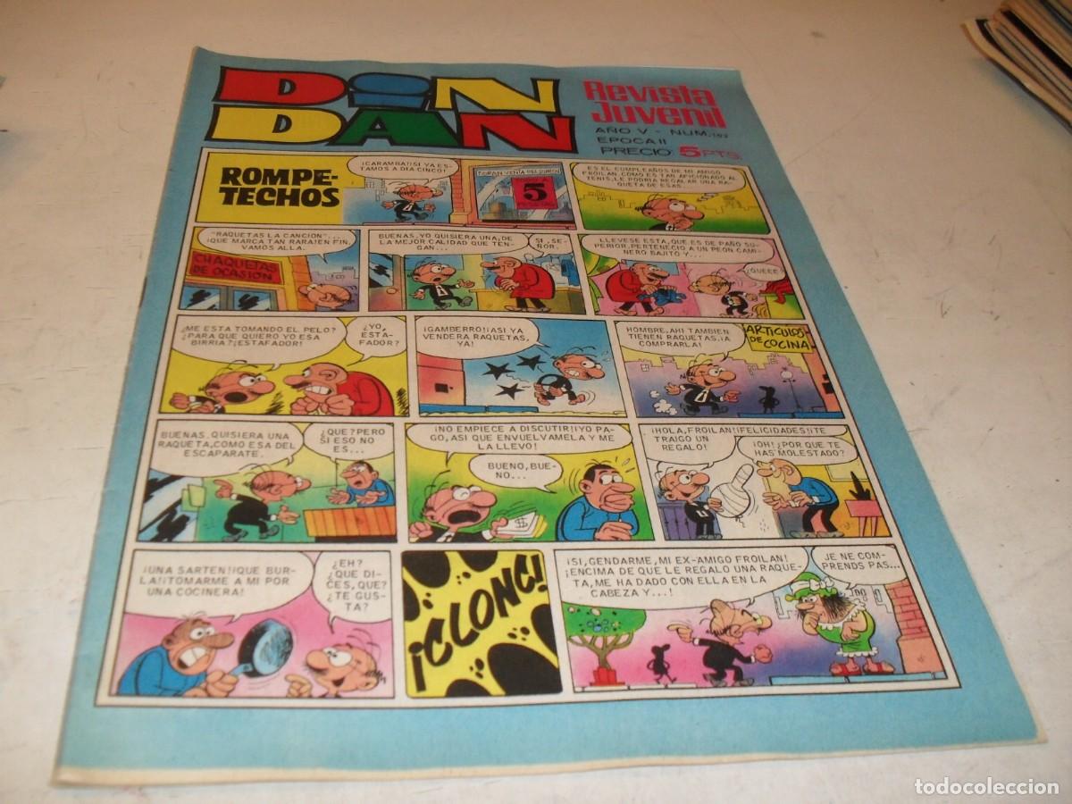 Tebeos: DIN DAN,2&ordf; EPOCA,N&ordm; 102,CON ROMPETECHOS,EN PORTADA,DE 385,BRUGUERA,1968