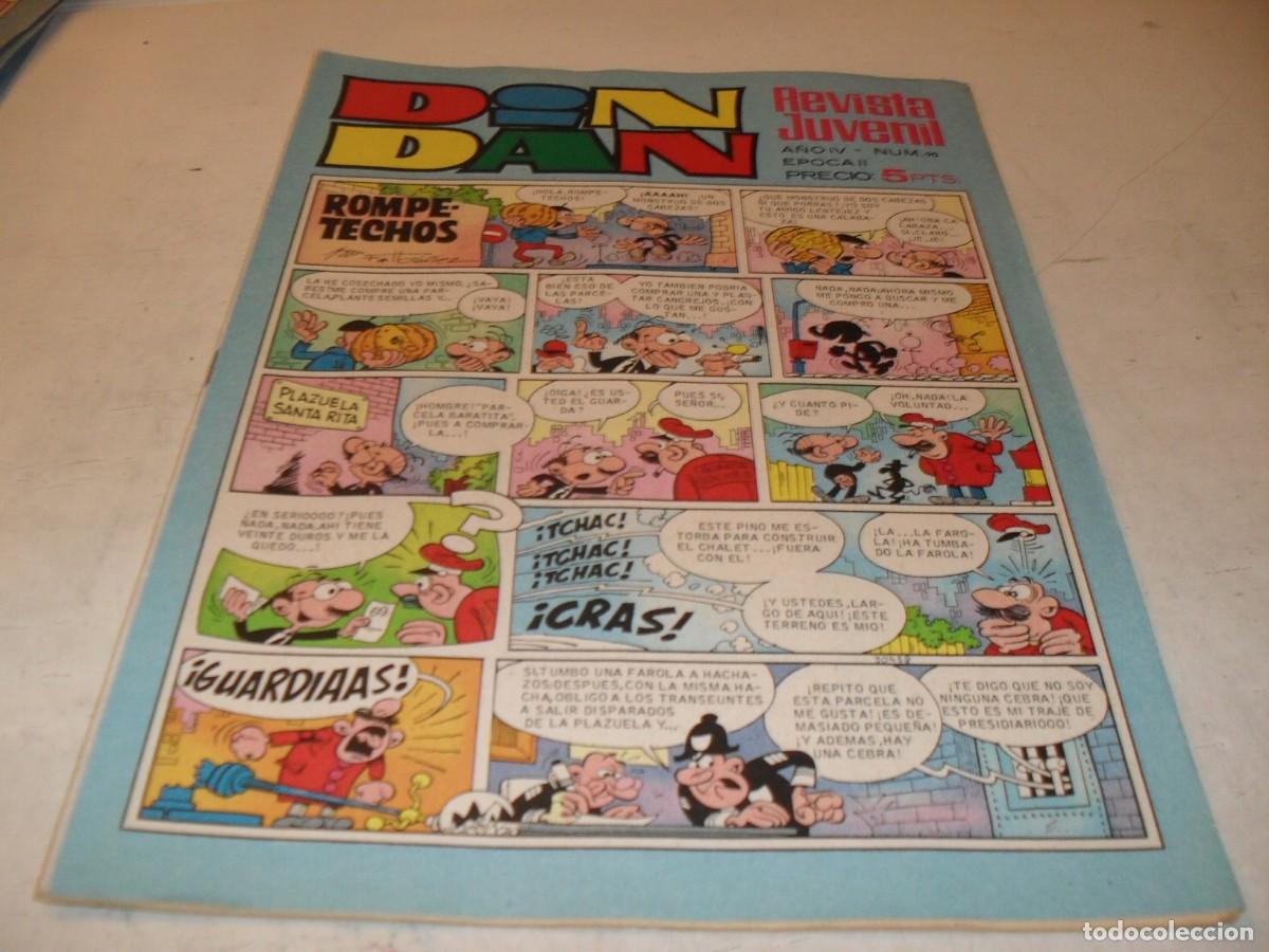 Tebeos: DIN DAN,2&ordf; EPOCA,N&ordm;90,CON JULIO CESAR,DE QUIROS,DE 385,BRUGUERA,1968
