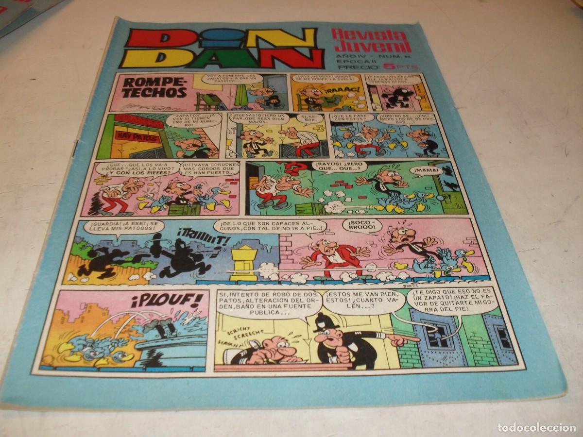Tebeos: DIN DAN,2&ordf; EPOCA,N&ordm;85,CON AVENTURAS EN EL FONDO DEL MAR,DE ESCANDELL,DE 385,BRUGUERA,1968