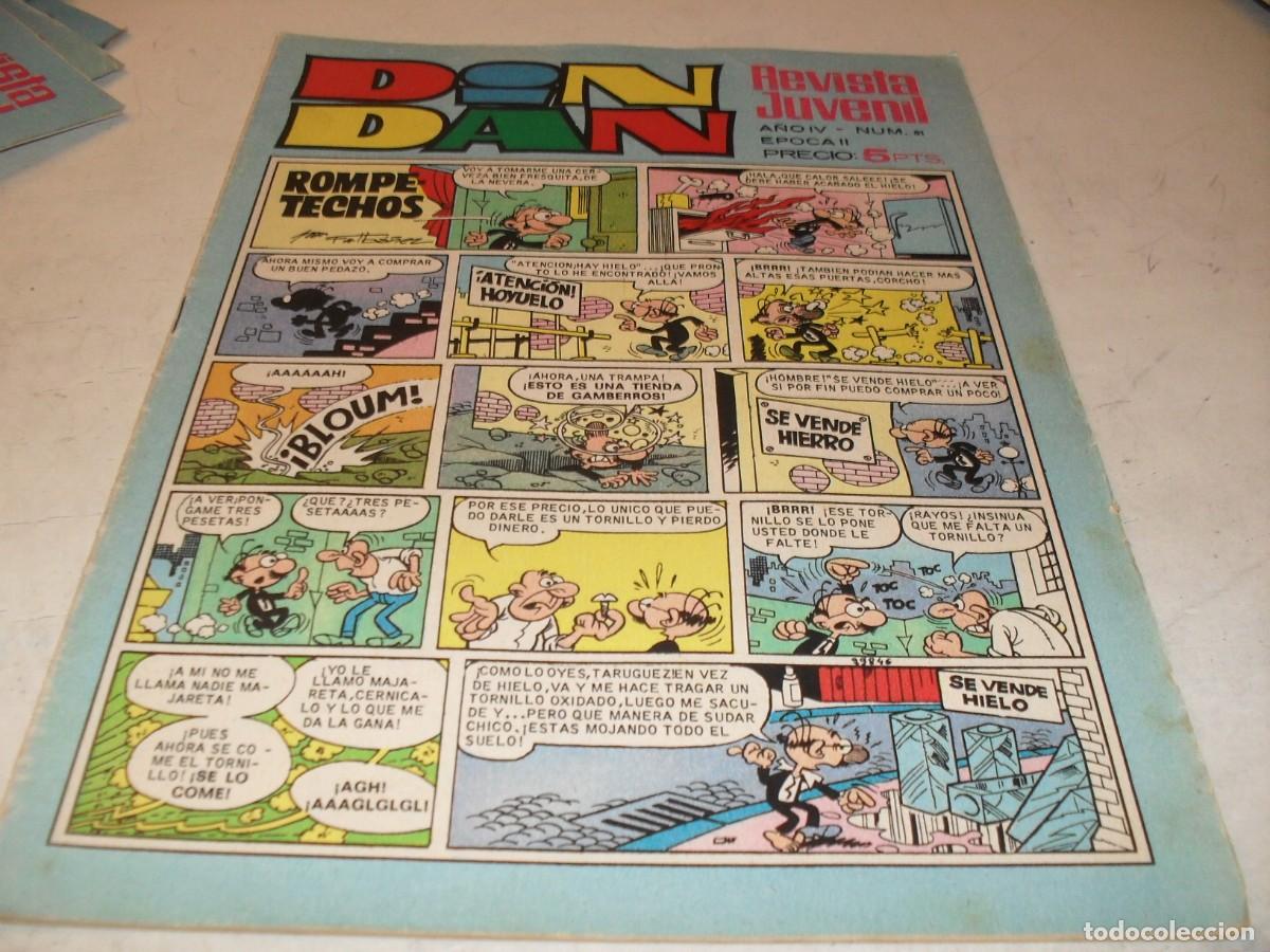 Tebeos: DIN DAN,2&ordf; EPOCA,N&ordm;81,CON AVENTURAS EN EL FONDO DEL MAR,DE ESCANDELL,DE 385,BRUGUERA,1968