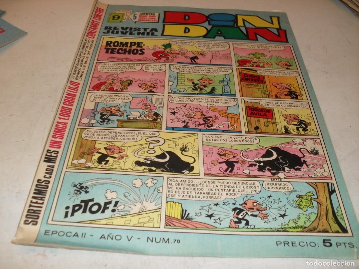 Tebeos: DIN DAN,2&ordf; EPOCA,N&ordm;70,CON AVENTURAS EN EL FONDO DEL MAR,DE ESCANDELL,DE 385,BRUGUERA,1968