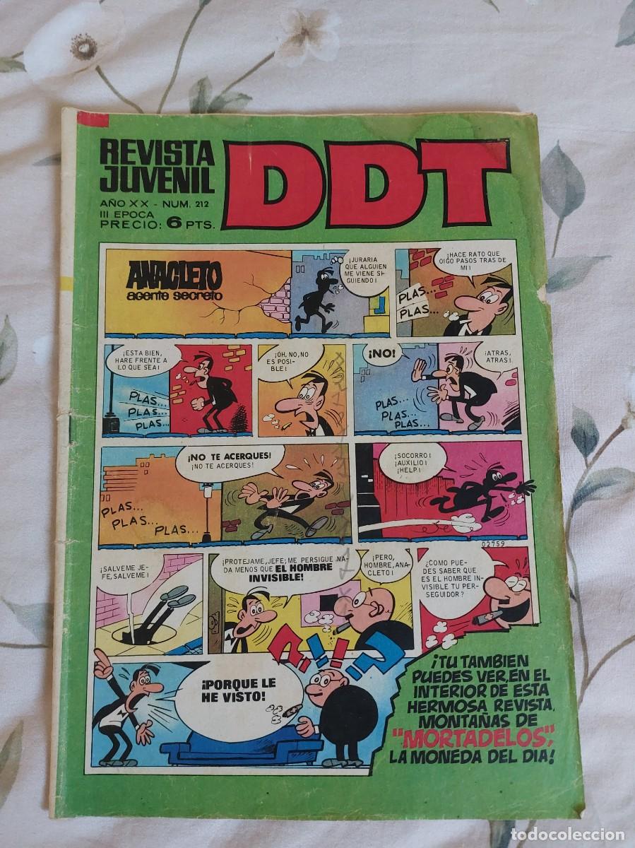Tebeos: N&uacute;mero 212 DDT Bruguera