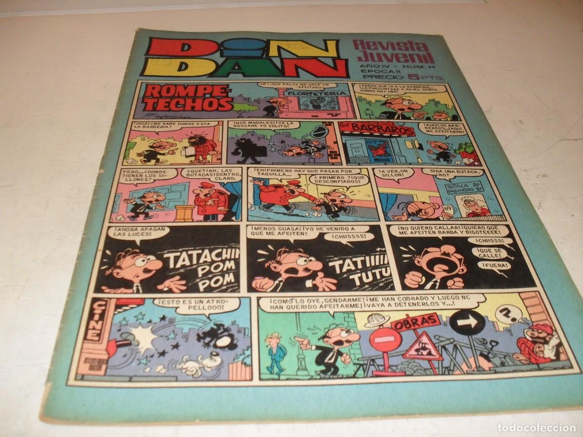 Tebeos: DIN DAN,2&ordf; EPOCA,N&ordm; 29,EN CONTRAPORTADA PUBLICIDAD DE COLA CAO,DE ESCANDELL,DE 385,BRUGUERA,1968