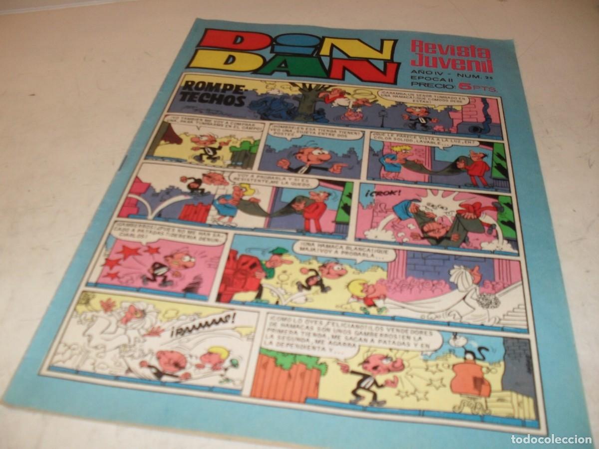 Tebeos: DIN DAN,2&ordf; EPOCA,N&ordm; 25,EN CONTRAPORTADA PUBLICIDAD DE COLA CAO,DE ESCANDELL,DE 385,BRUGUERA,1968